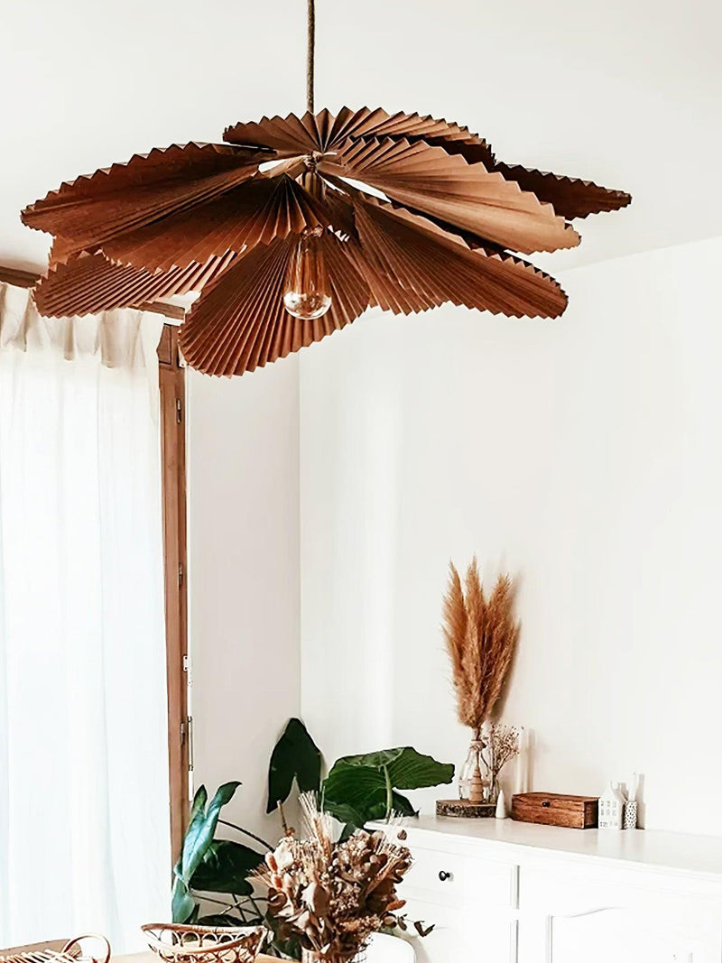 Folded Leaf Lotus Chandelier
