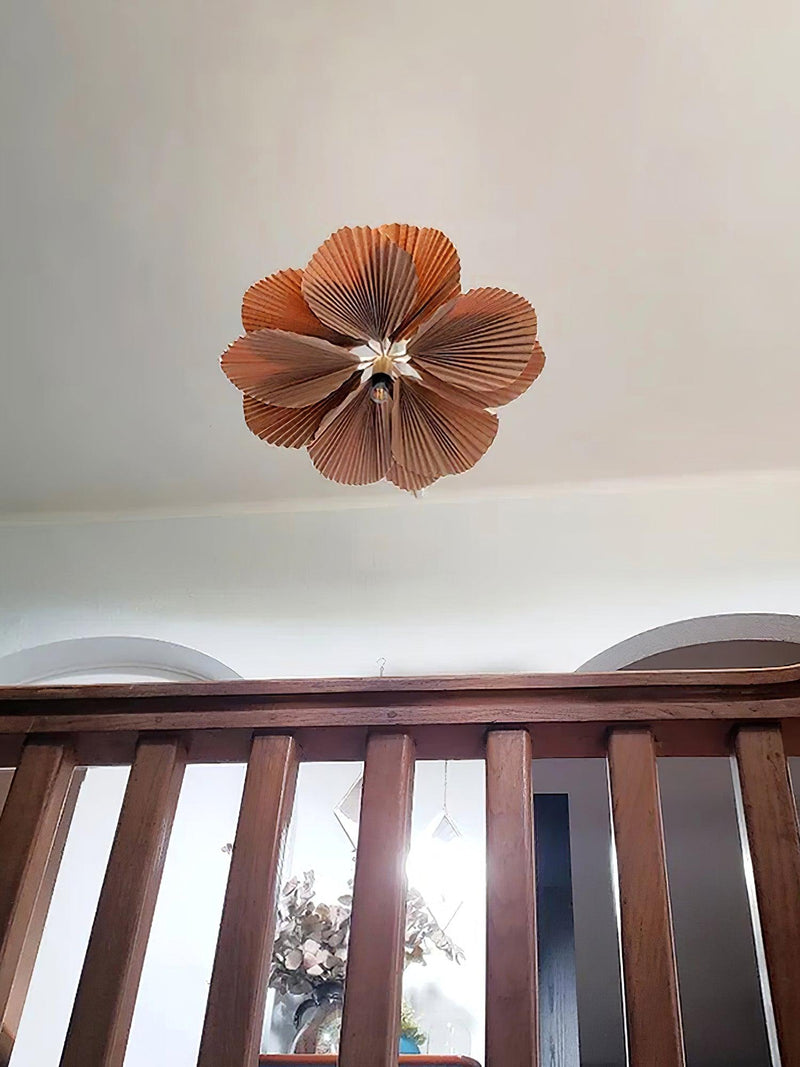 Folded Leaf Lotus Chandelier