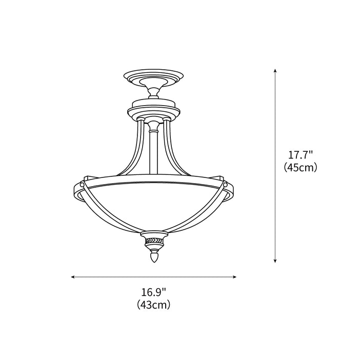 Geary Ceiling Light 16.9"