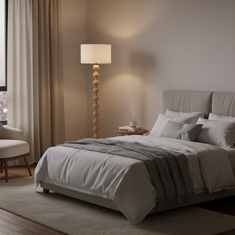 Hugo Barbell Floor Lamp 15.7"