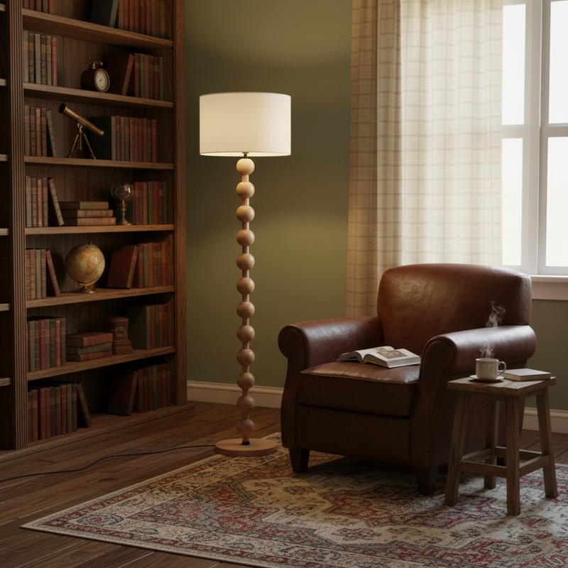 Hugo Barbell Floor Lamp 15.7"