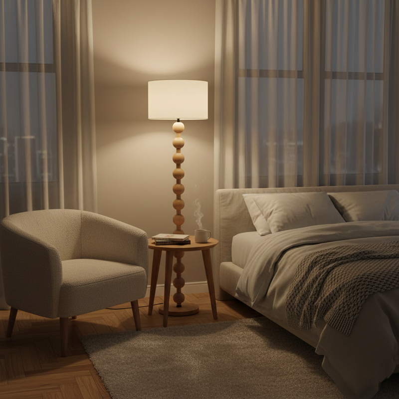 Hugo Barbell Floor Lamp 15.7"