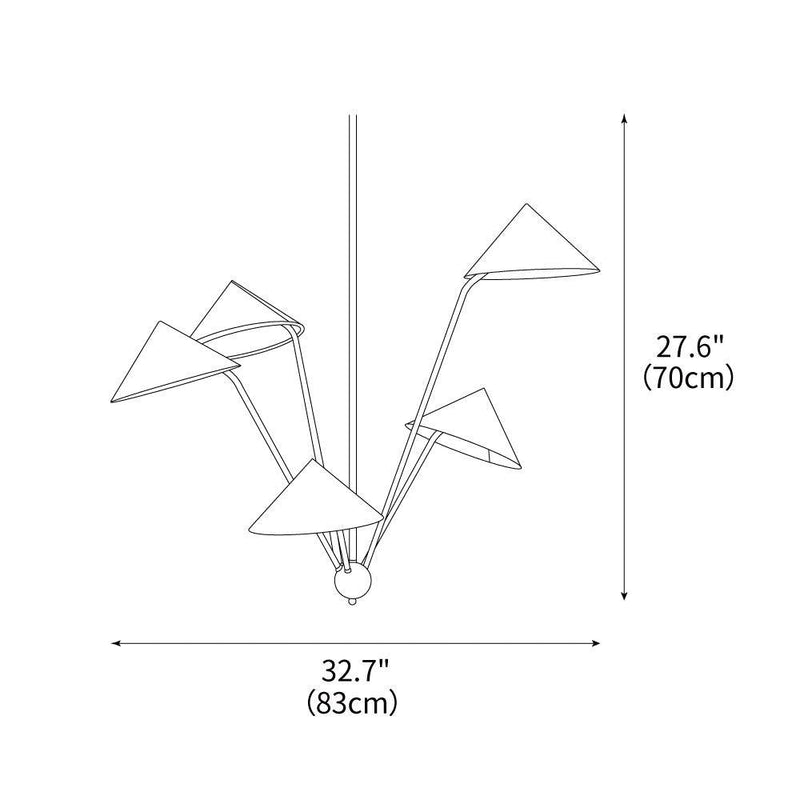 Geometric Harmony Chandelier 32.7"
