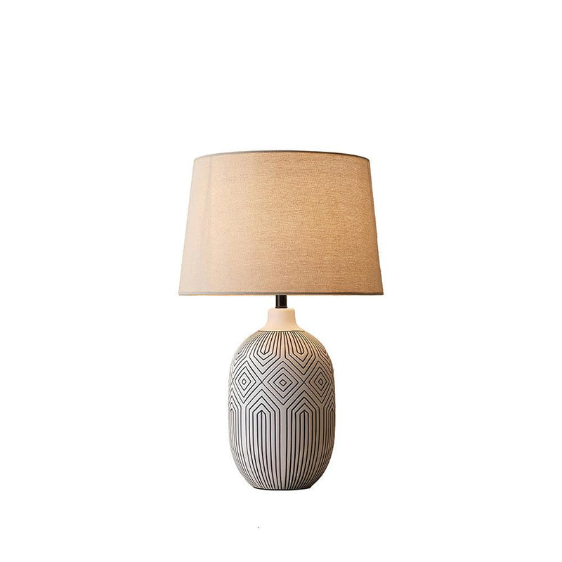 Geometric Ripple Table Lamp 13.8"