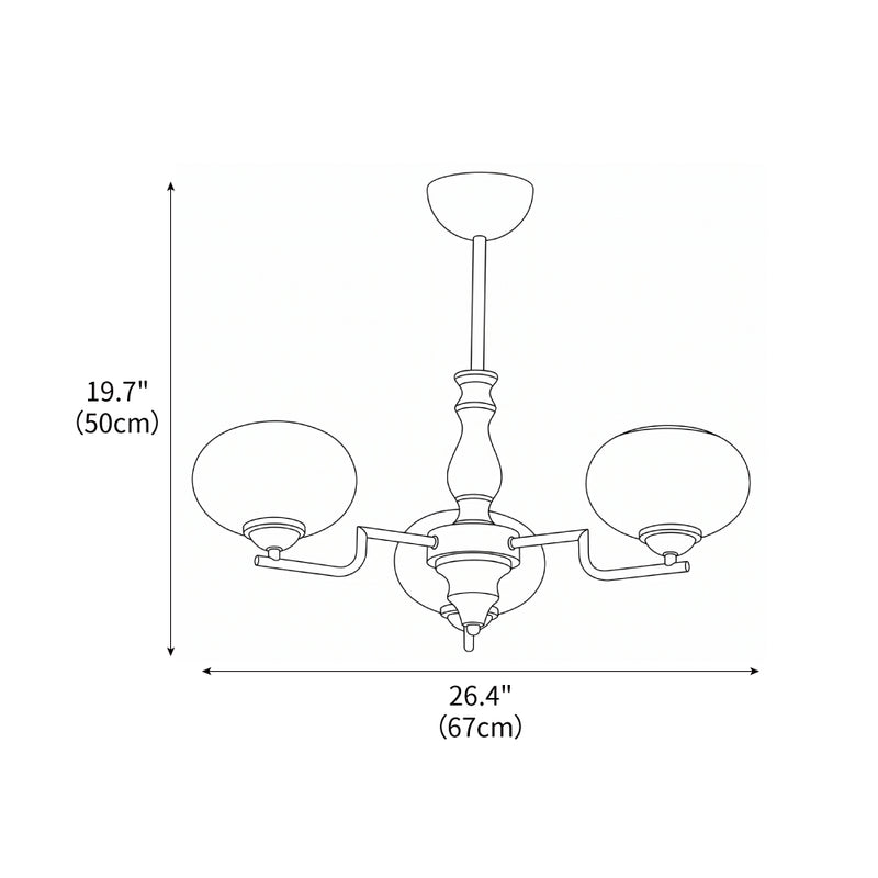 Gildora Caramel Glass Chandelier