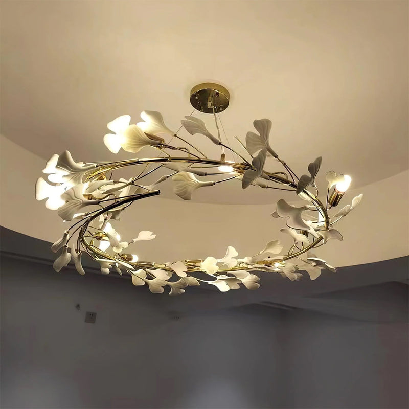 Gingko Chandelier U 23.6″