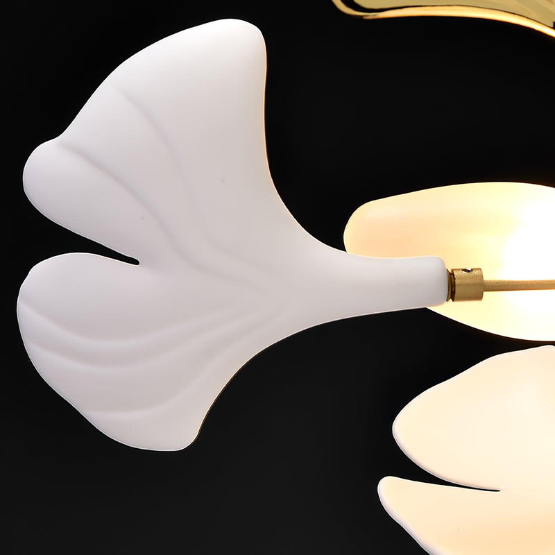 Modern Ginkgo Ceramic Chandelier