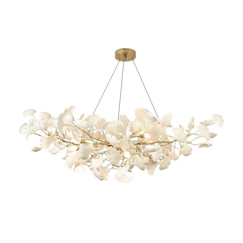 Modern Ginkgo Ceramic Chandelier