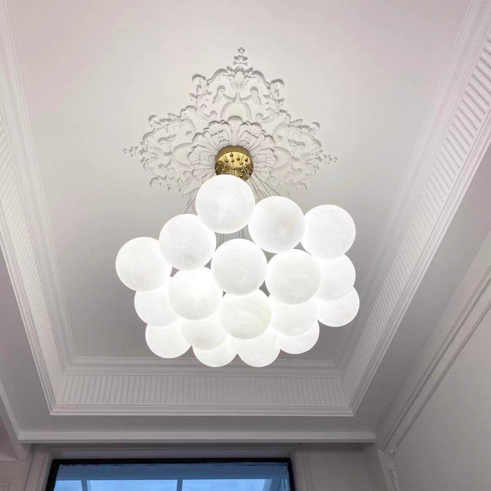 Glass Cluster Chandelier