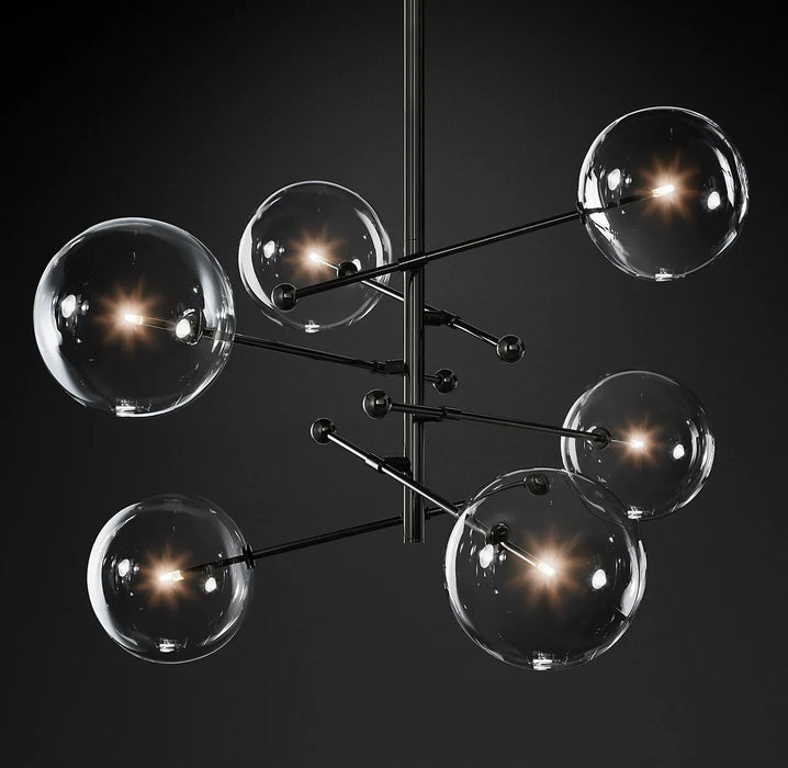 Glass Globe Mobile Chandelie