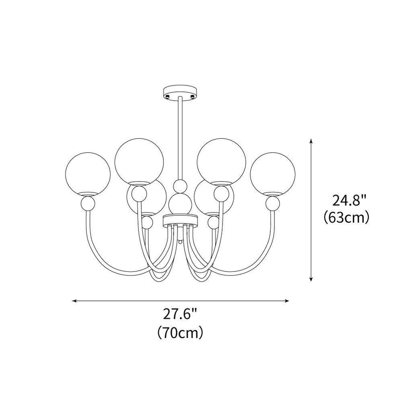 Golden Globe Chandelier