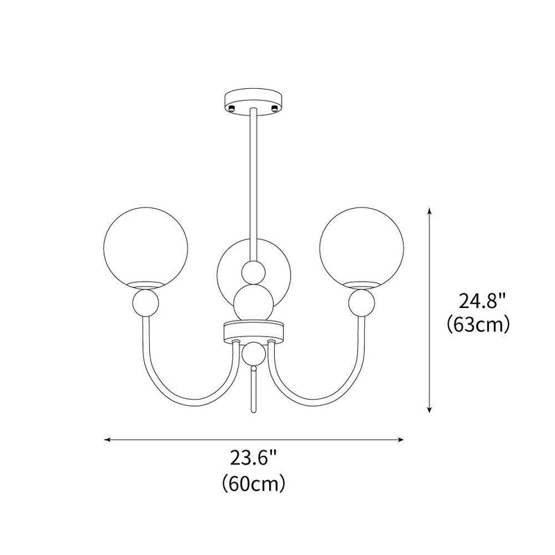 Golden Globe Chandelier