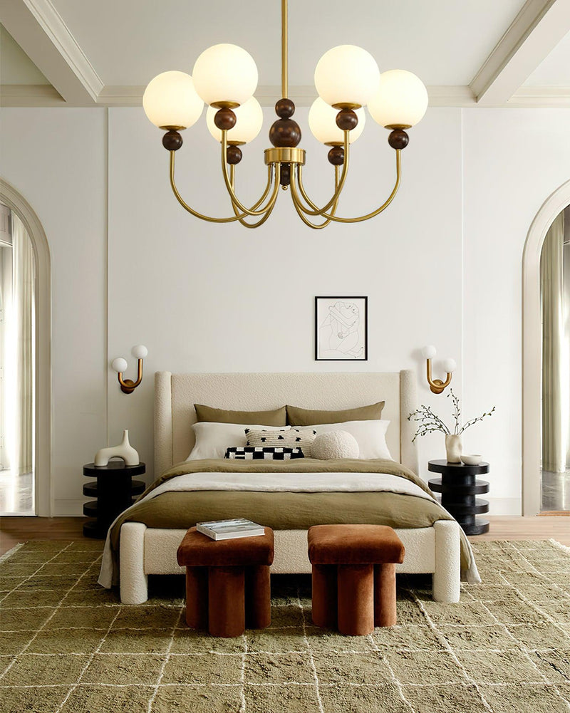 Golden Globe Chandelier