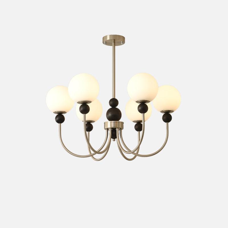 Golden Globe Chandelier