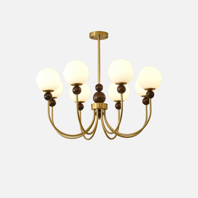 Golden Globe Chandelier