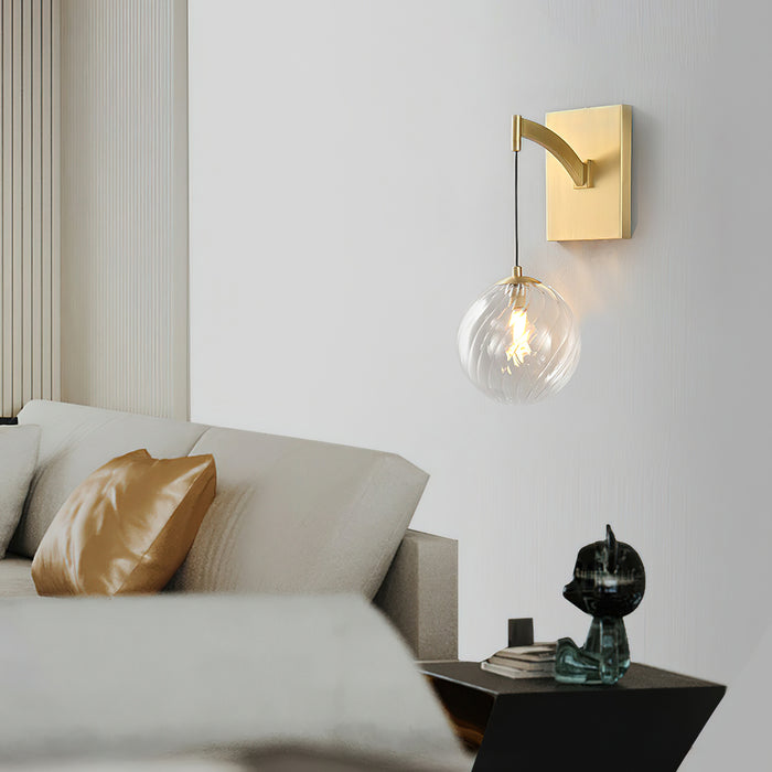 Golden Globe Wall Light 7.1"