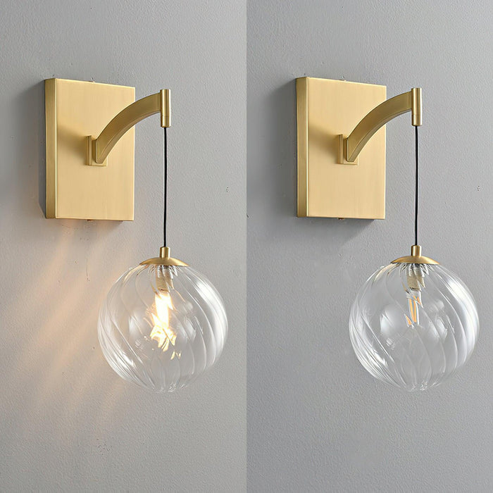 Golden Globe Wall Light 7.1"