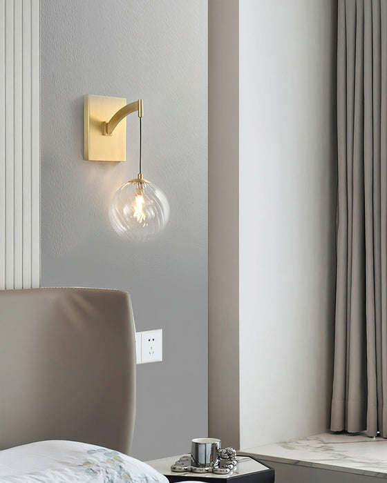 Golden Globe Wall Light 7.1"