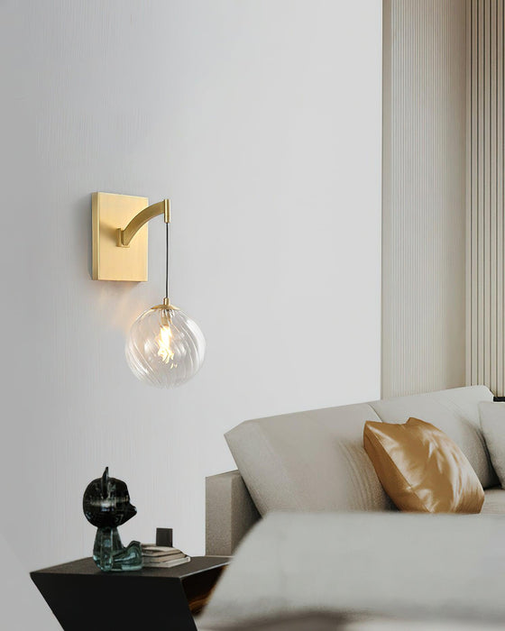 Golden Globe Wall Light 7.1"