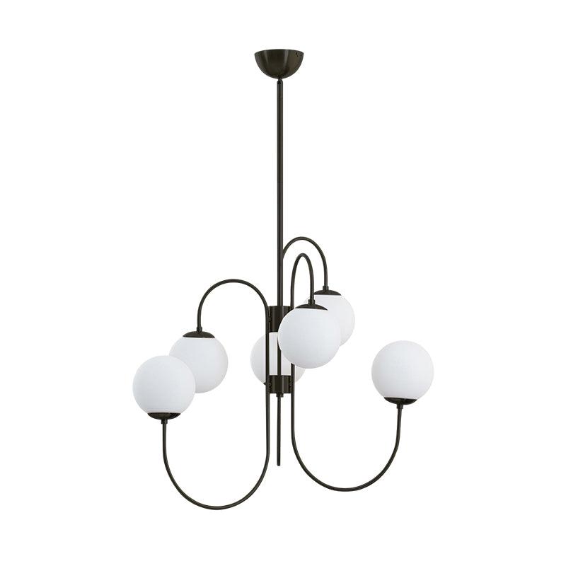 Gooseneck Chandelier 30"