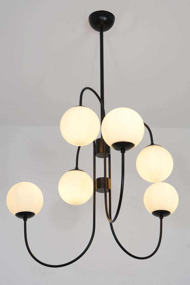 Gooseneck Chandelier 30"