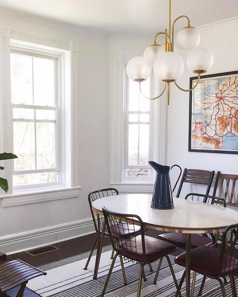 Gooseneck Chandelier 30"