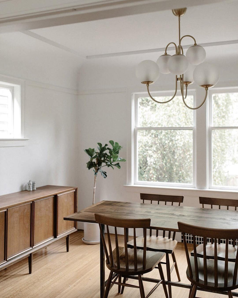 Gooseneck Chandelier 30"