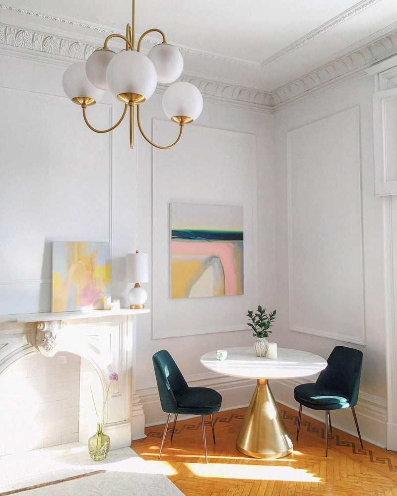 Gooseneck Chandelier 30"