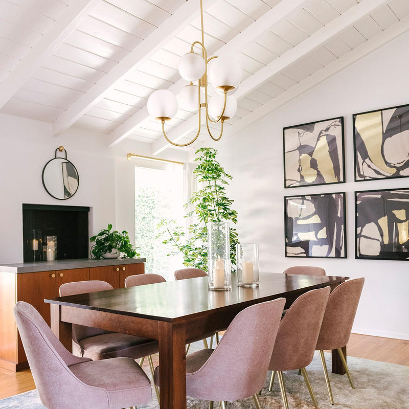 Gooseneck Chandelier 30"