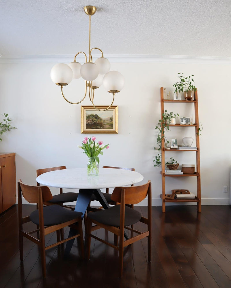 Gooseneck Chandelier 30"