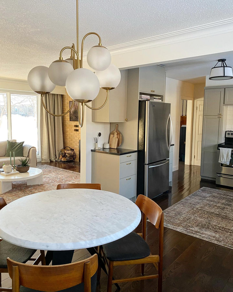 Gooseneck Chandelier 30"