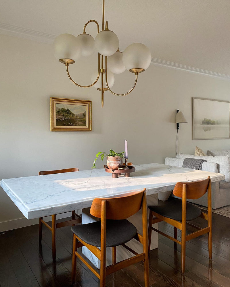 Gooseneck Chandelier 30"