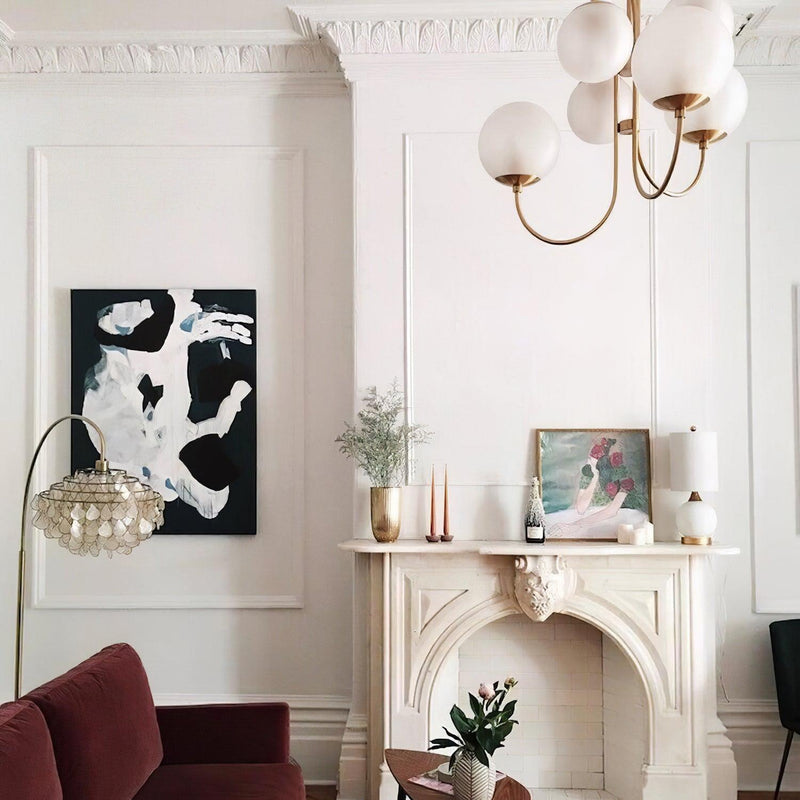 Gooseneck Chandelier 30"