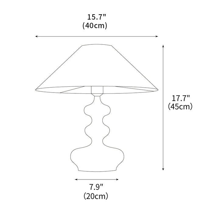 Gourd Table Lamp 15.7"