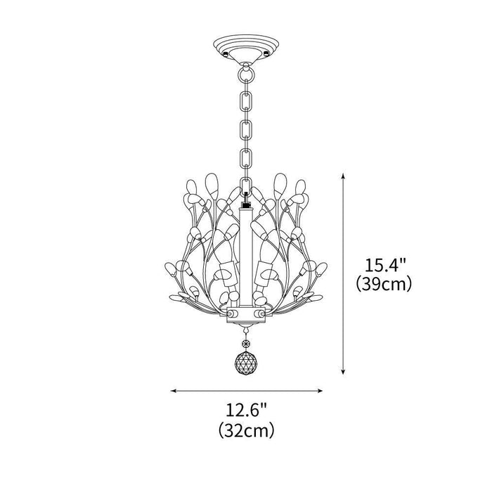 Grace Crystal Chandelier 12.6"