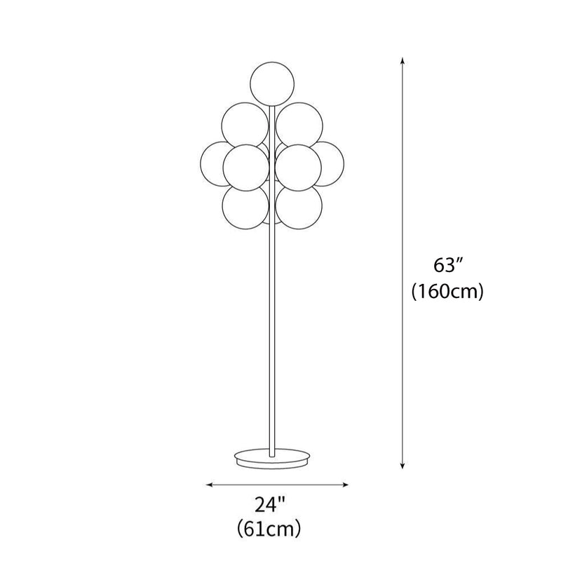 Grape Floor Lamp 24"