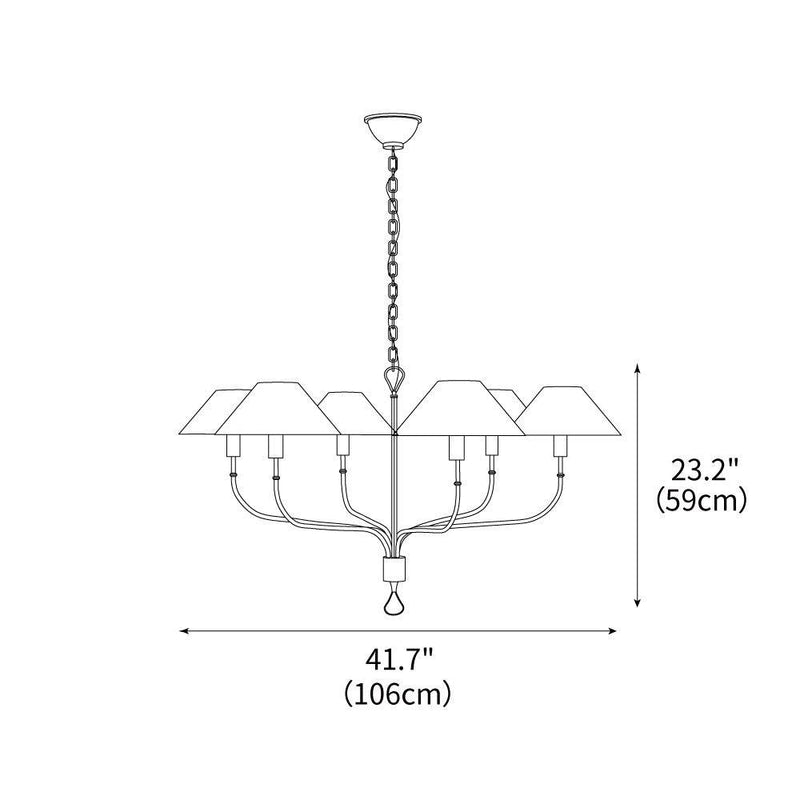 Griffin Staggered Tail Chandelier