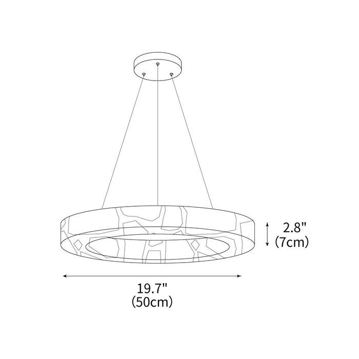 Halo Alabaster Chandelier