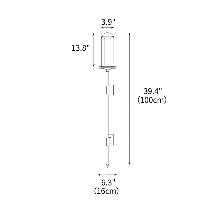 Hamilton Torch Wall Sconce 6.3"