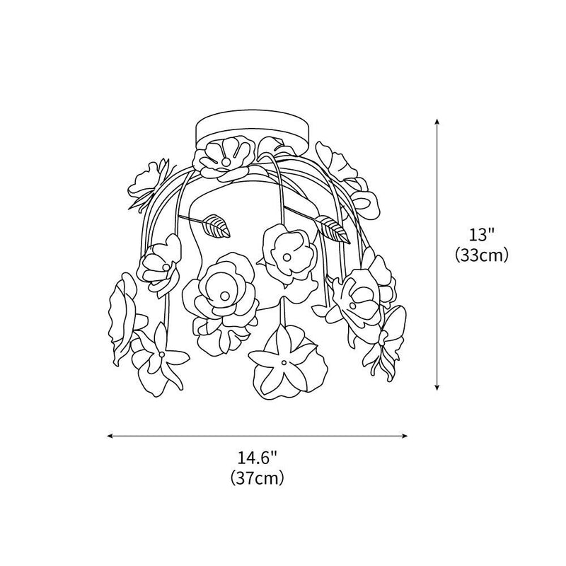 Hanging Flower Ceiling Lamp