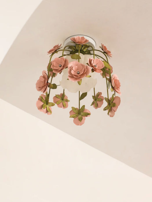 Hangende bloemplafondlamp