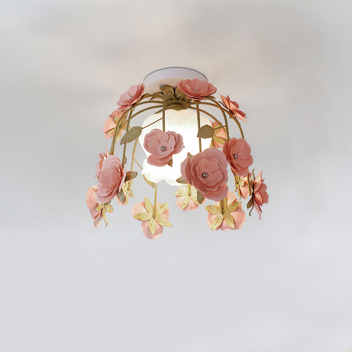 Hangende bloemplafondlamp