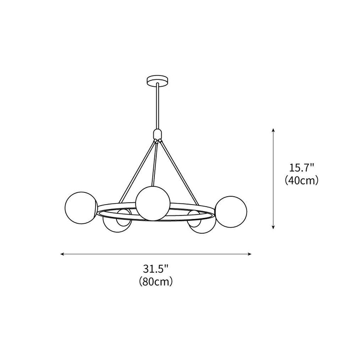 Hayes Round Chandelier – detail 3