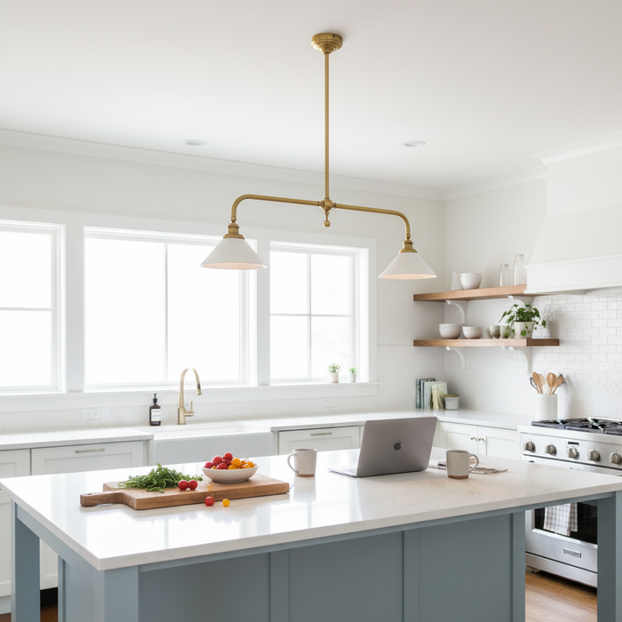 An elegant home setting featuring a Mooiehome table lamp