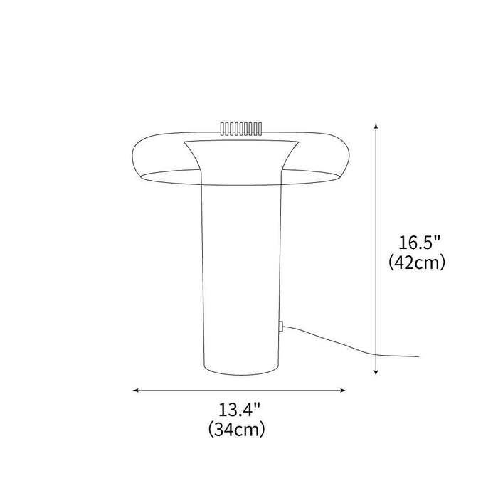 Helix Glass Table Lamp 13.4"