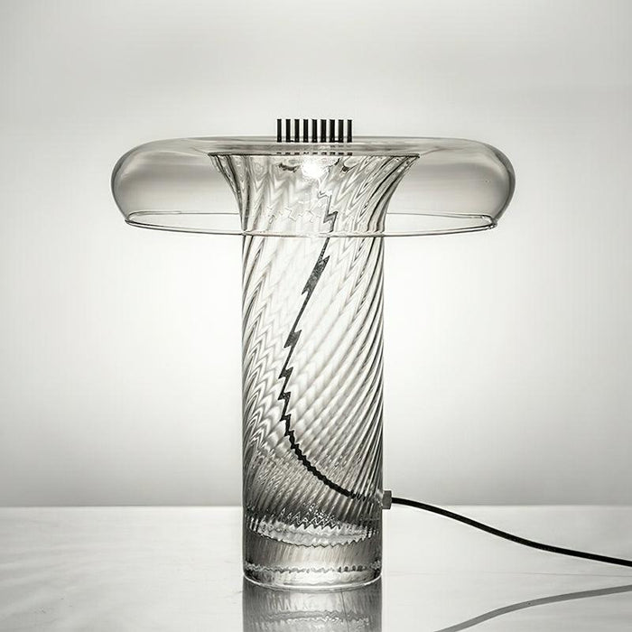 Helix Glass Table Lamp 13.4"