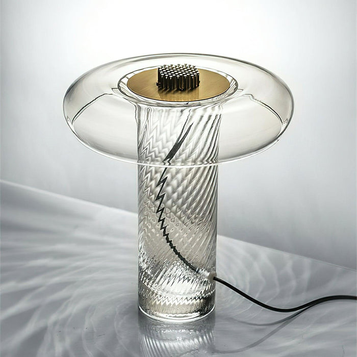 Helix Glass Table Lamp 13.4"