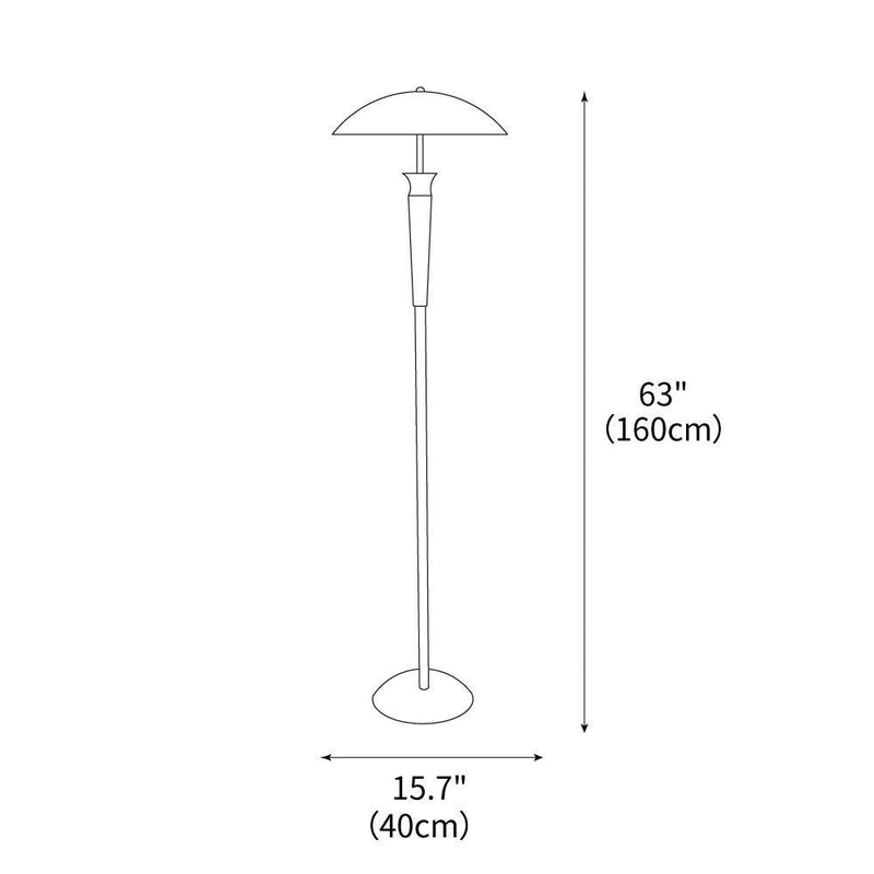 Helmet Floor Lamp 15.7"