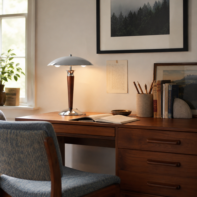 Helmet Table Lamp 11.8"
