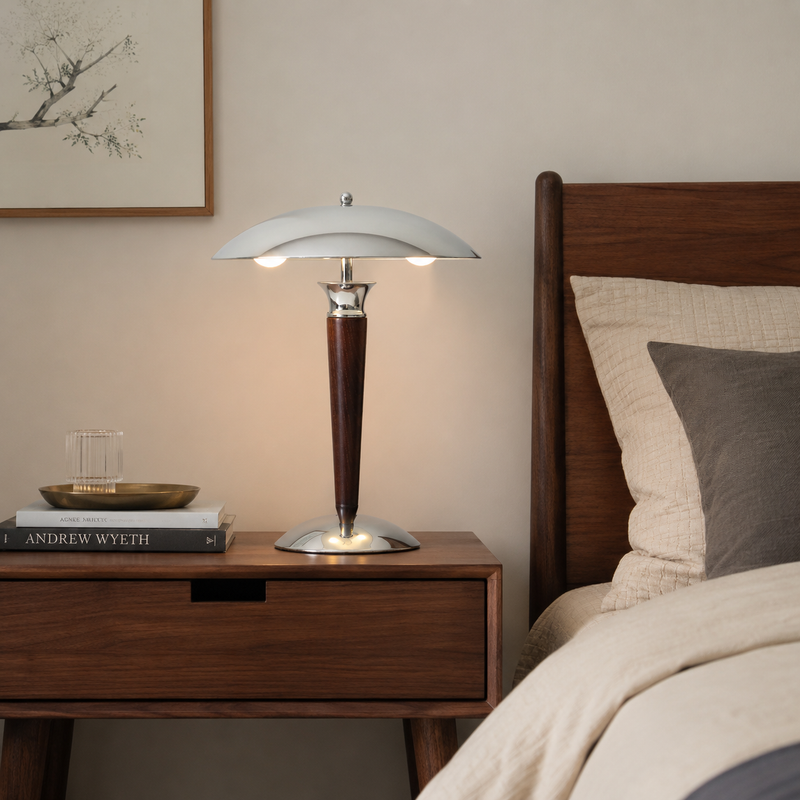 Helmet Table Lamp 11.8"